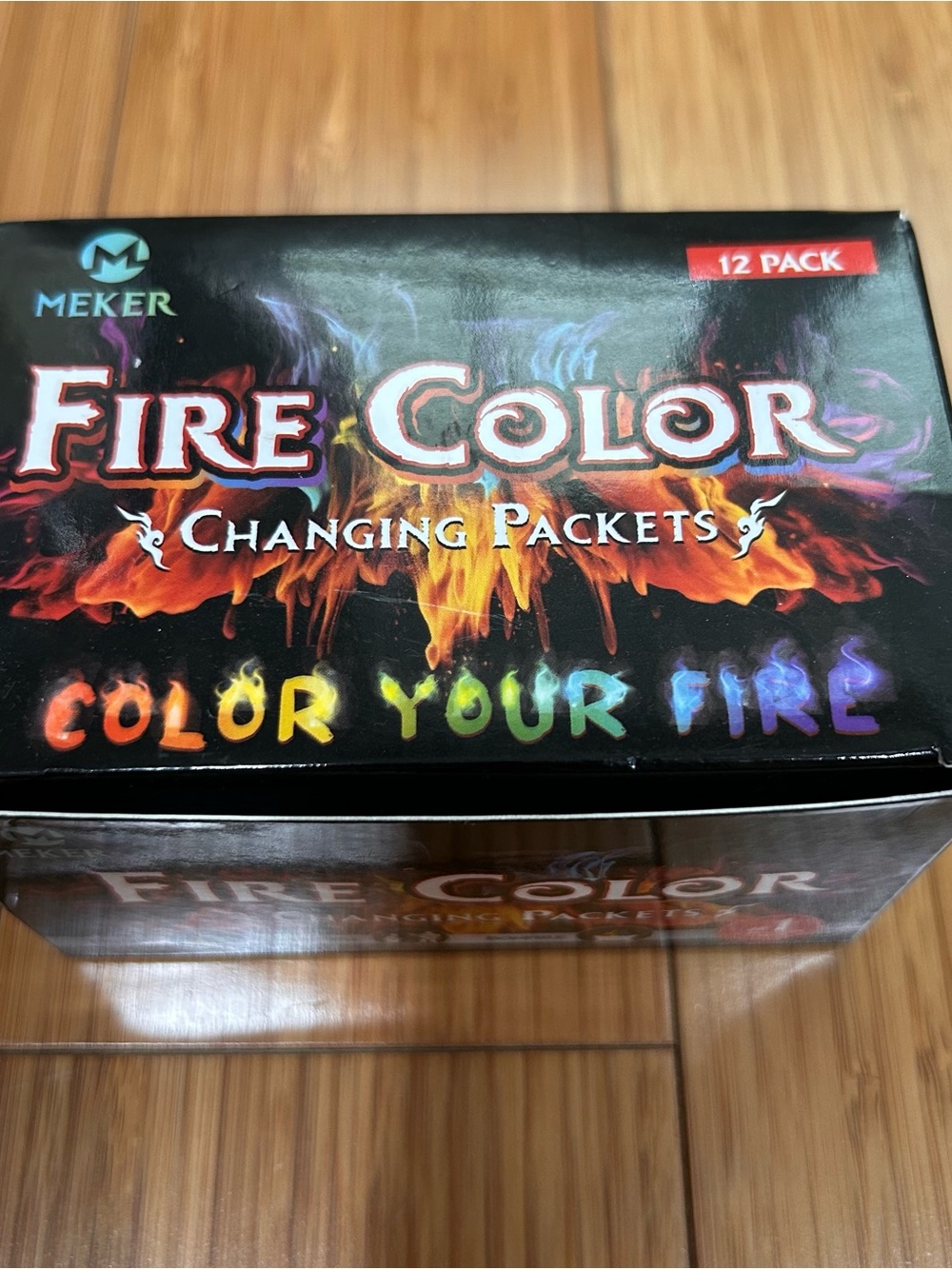 MEKER Magical Fire Color Changing Packets for Fire Pit Campfire 12 Pack New